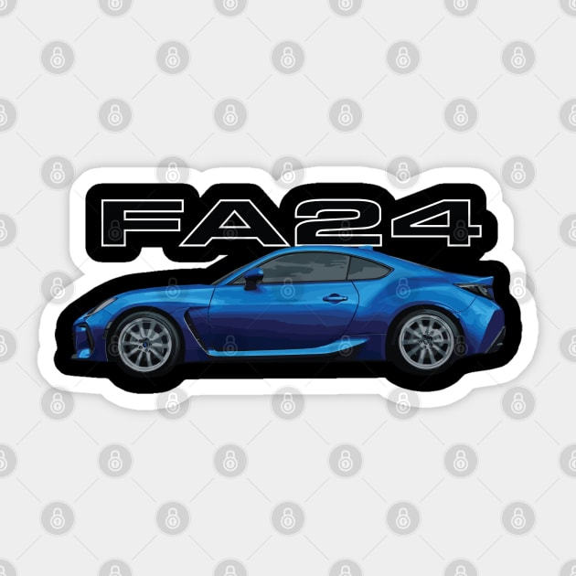 World Rally Blue Pearl BRZ 2022 gr86 zc6 86 fa24 Sticker by cowtown_cowboy